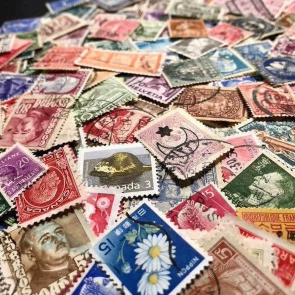 1800s-1900s Vintage World Postage Stamps Lot x200, Craft Supplies…